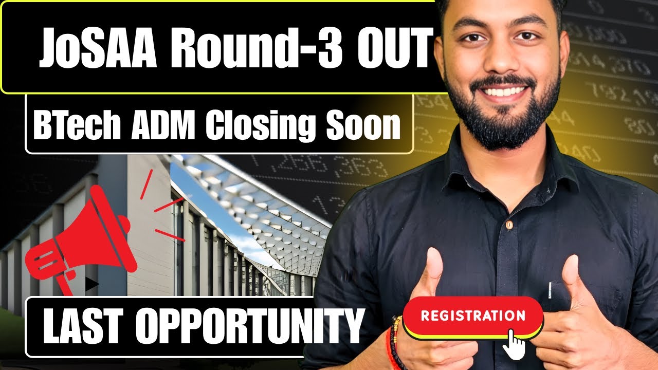 JoSAA Round-3 Khatam✅|Cutoff-No❌Changes!Ab Kya? B.Tech Admission 2026 Ka Sahi Raasta | PW IOI