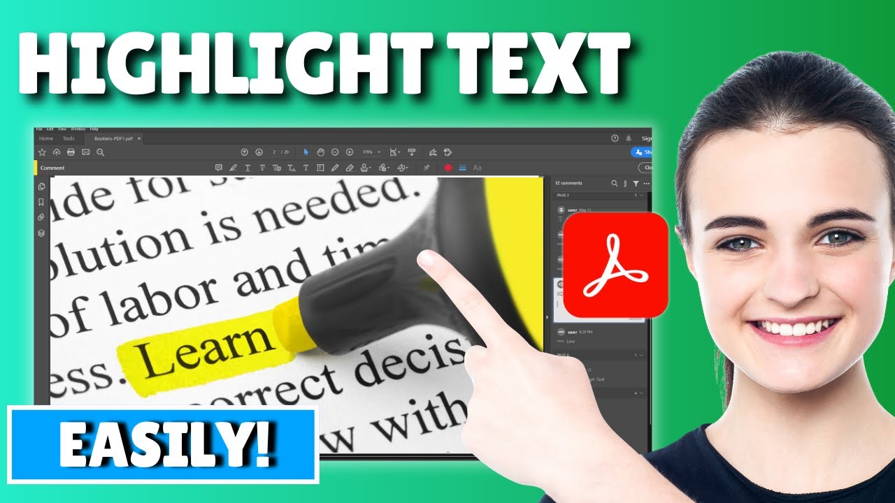 How to highlight pdf using adobe acrobat