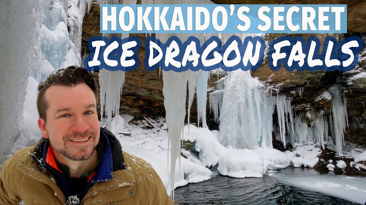 Visiting a Secret Frozen Waterfall in Hokkaido