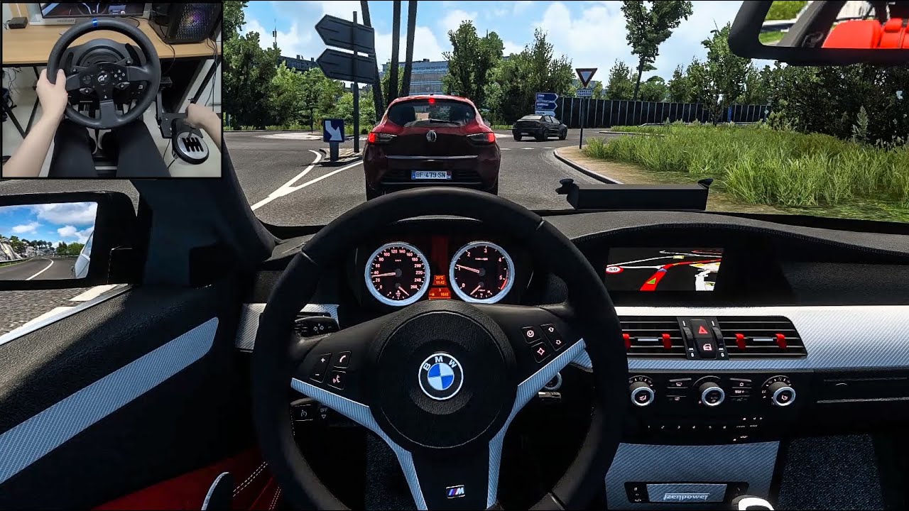 BMW 5 Series E60 M-Tech - Euro Truck Simulator 2 [Steering Wheel Gameplay]