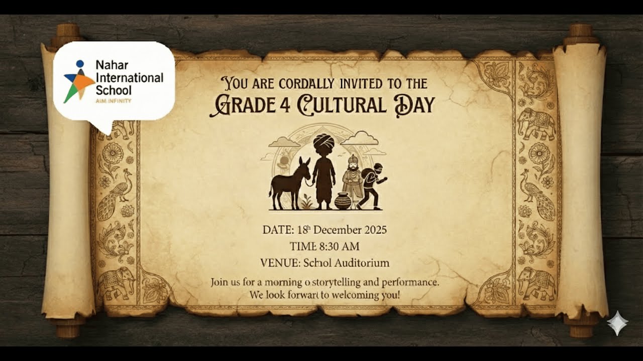 NAHAR INTERNATIONAL SCHOOL CULTURAL DAY Grade-4