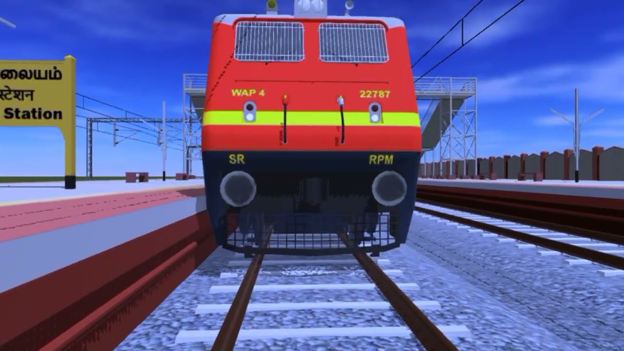 Jammu Tawi Express Arriving Barddhaman Junction - New Game - Indian Train Crossing 3D - 80 Episode