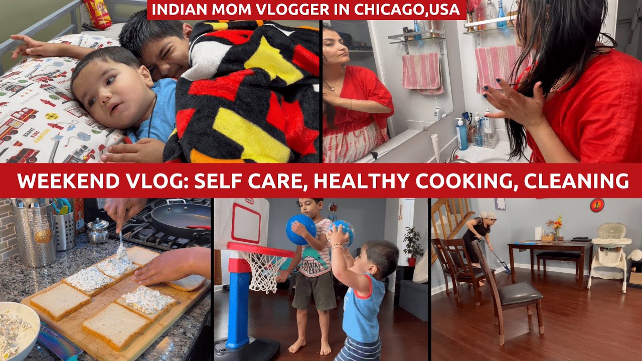 Indian Mom's Self Care Routine~Healthy Homecooked Meals~Kitchen Garden Tour~Real Homemaking Chicago
