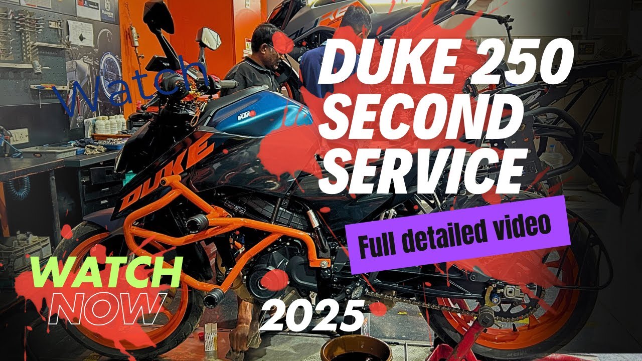 2024 New KTM Duke 250 | Second Service I Detailed Service Process | Gen 3 | Shocking Service cost 😤😱