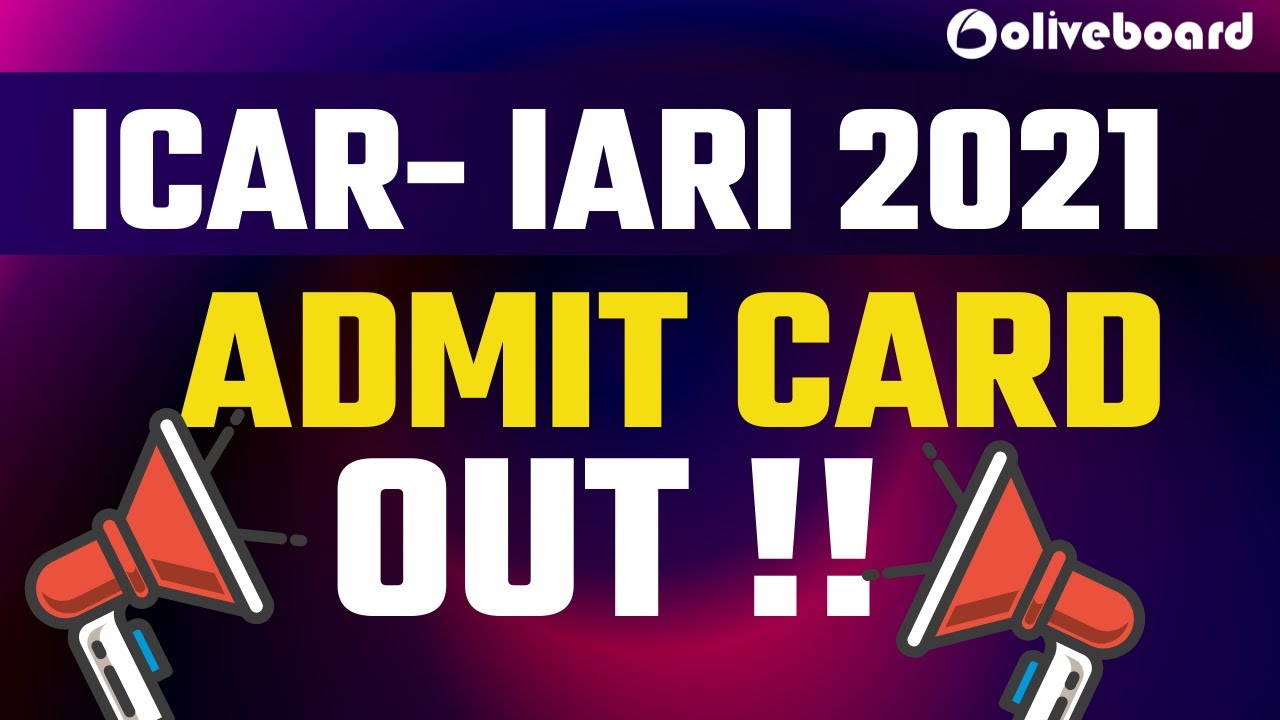 ICAR TECHNICIAN 2021 ADMIT CARD OUT | ICAR 2021 ADMIT CARD OUT | ICAR ADMIT CARD RELEASED