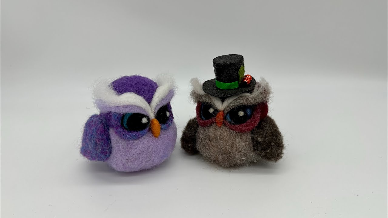Easy Needle Felted Owl