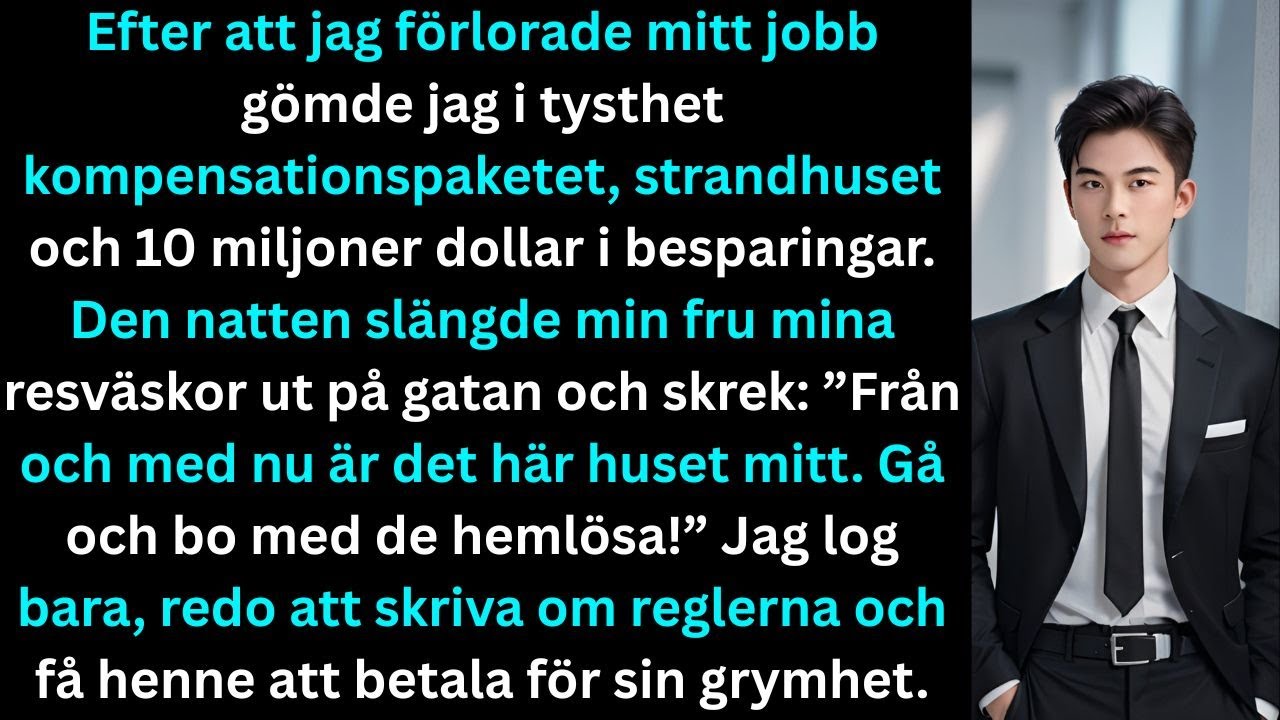 Efter att jag förlorade jobbet gömde jag strandhuset, kompensationen och tio miljoner i besparingar