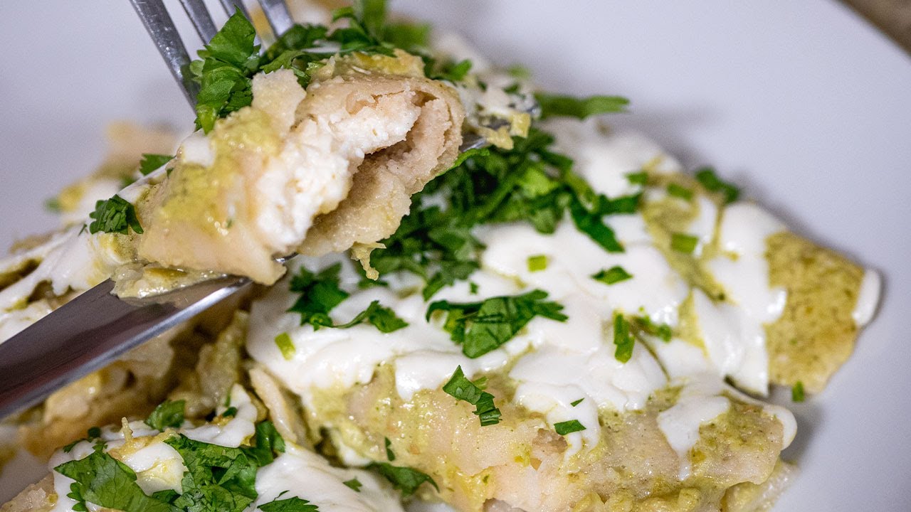 Enchiladas Suizas de Queso | Recetas Mexicanas Faciles