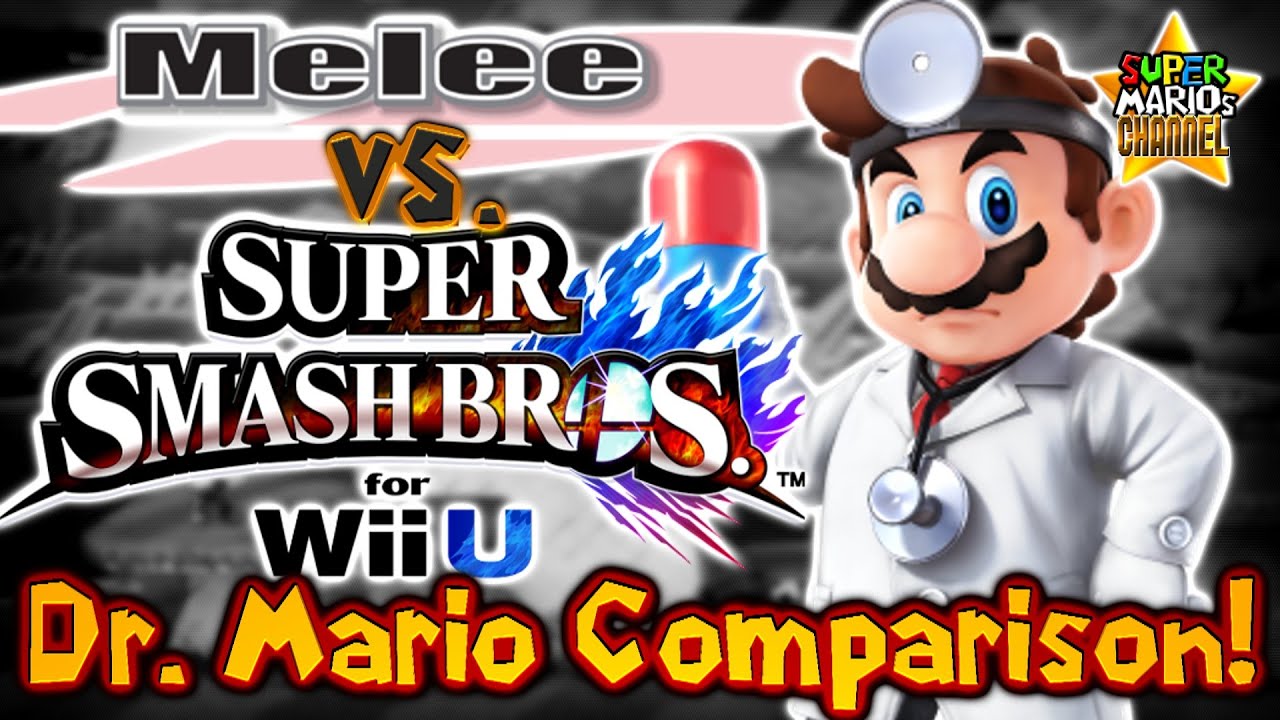 SMC: Melee vs. Smash Bros. Wii U - Dr. Mario Moveset & Model Comparison!