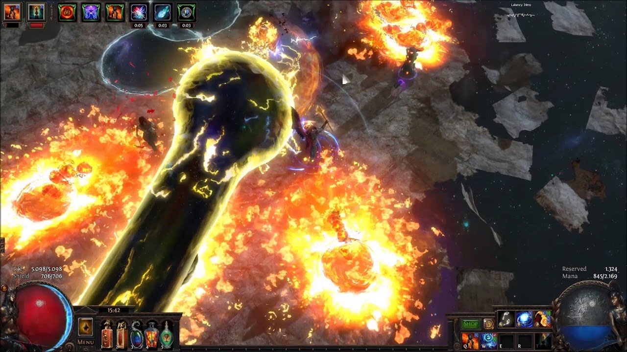[3.0] Elementalist Magma Orb Shaper kill, Love Magma Orb (PoE) HSC