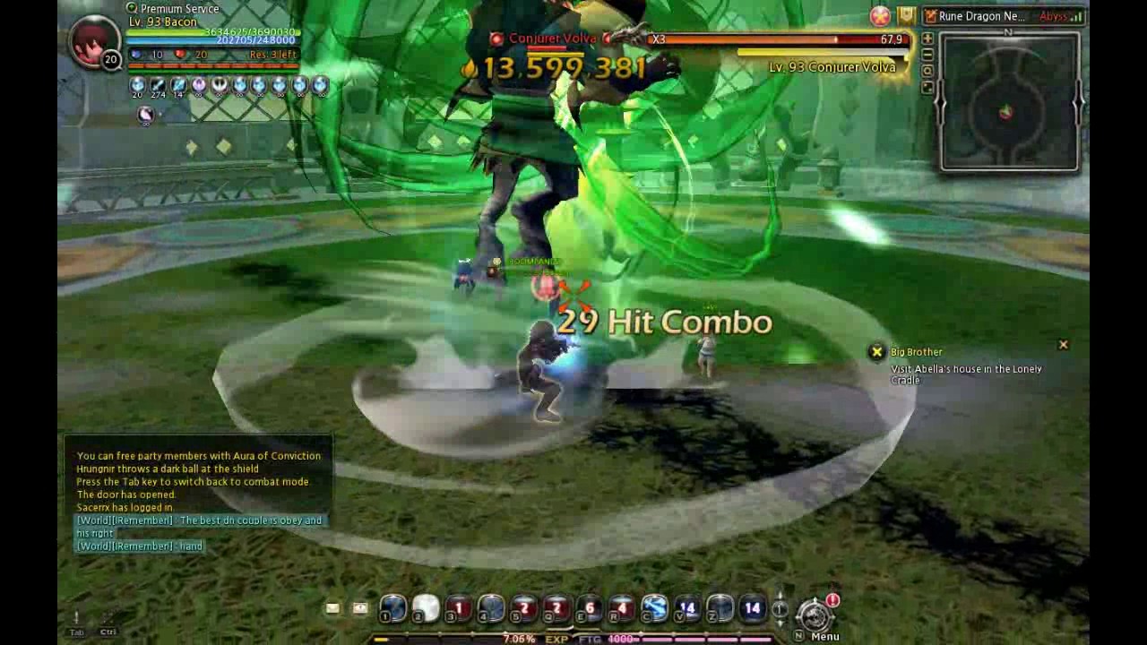 Dragon Nest NA Gladiator Solo Rune Dragon HC (4-man)