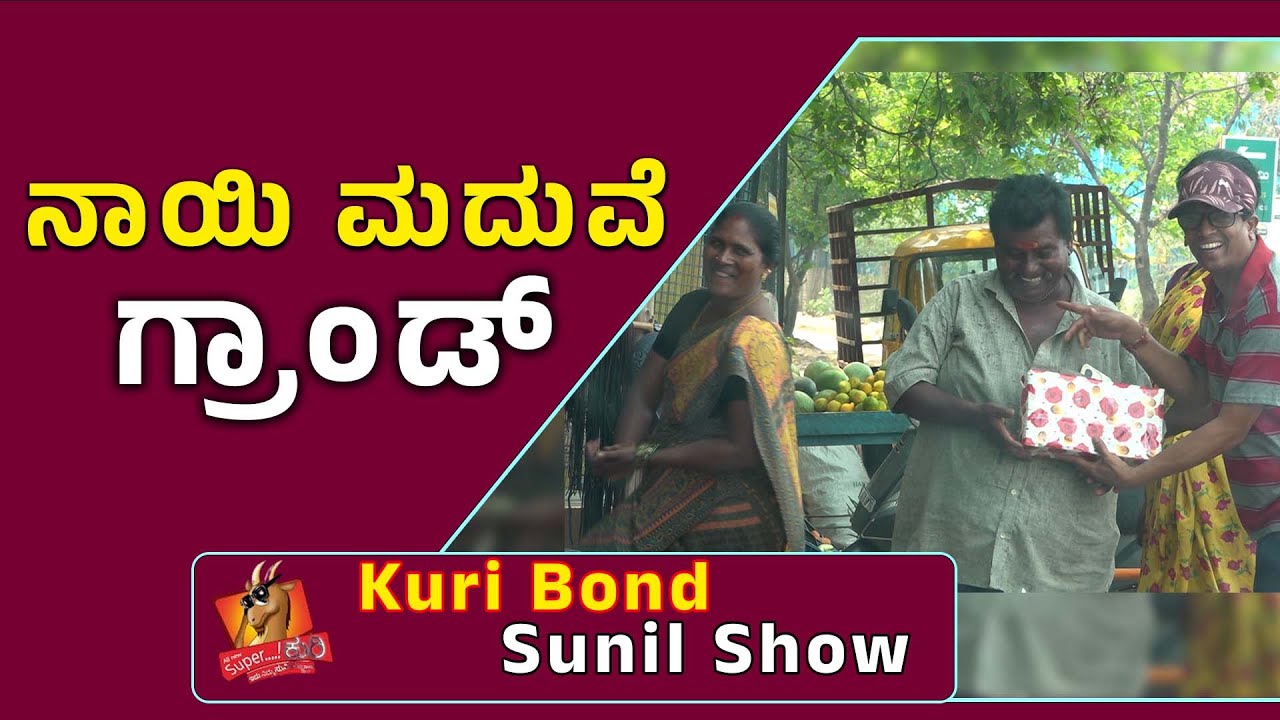SuperKuri Ep-487 | dog marriage | Kannada best prank | Kuri Bond Sunil