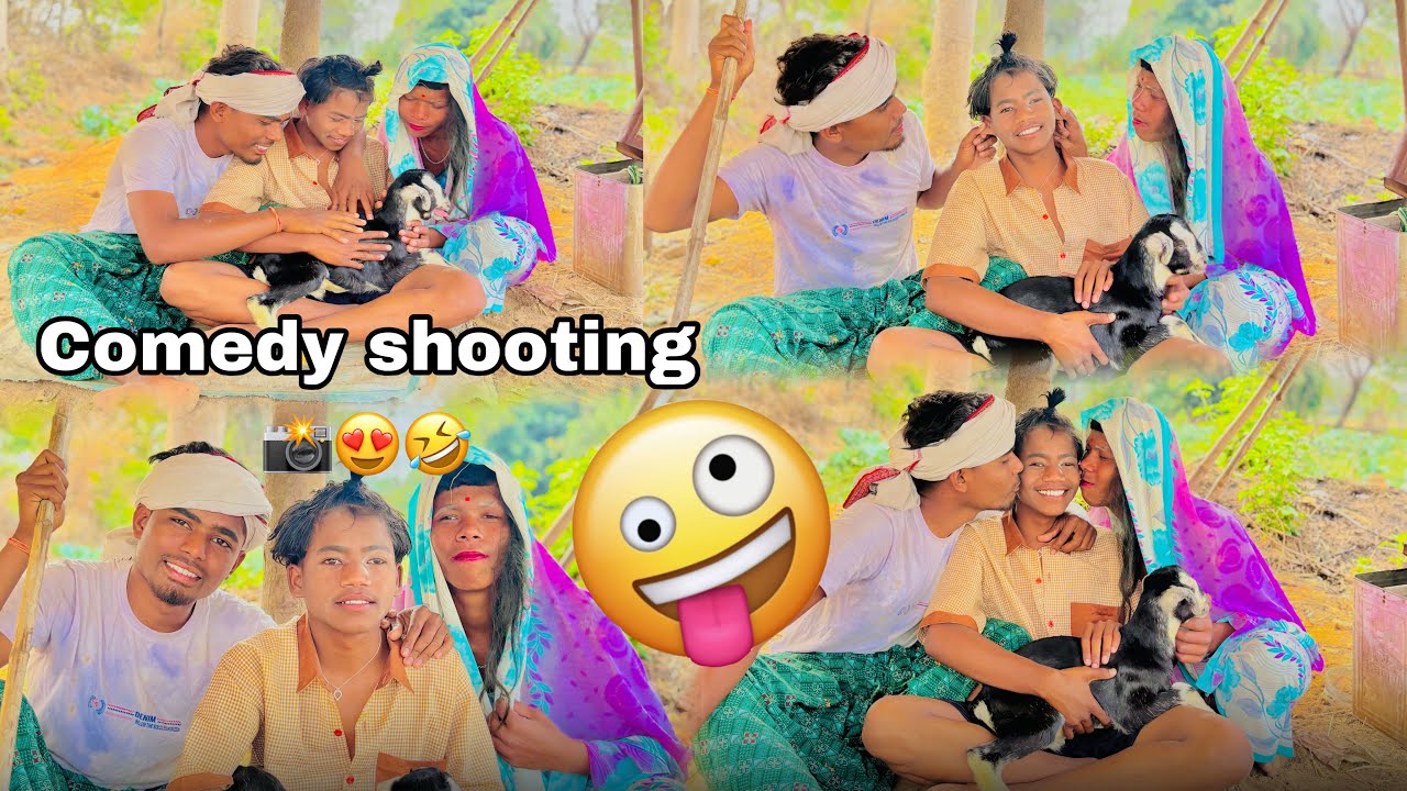 Comedy shooting hasi hasi atha hei jibu re bua 🤣😍