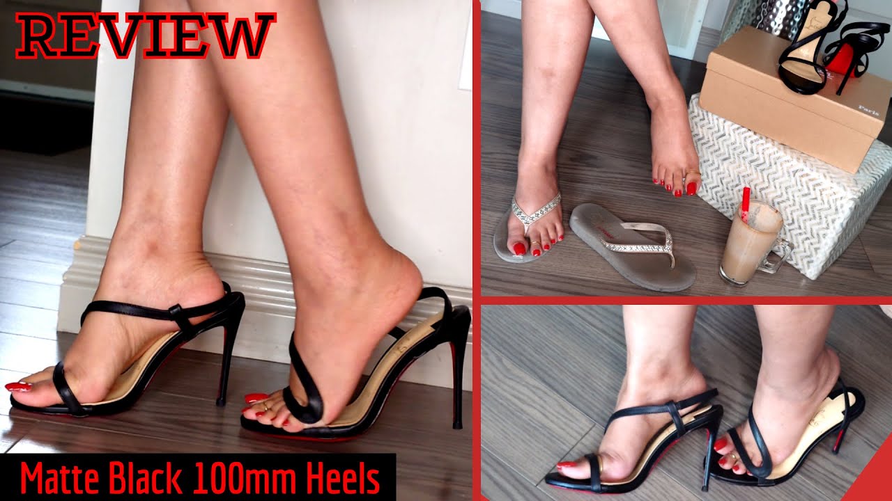 ●Shoes Review● Trendy Matte Black CL Heels