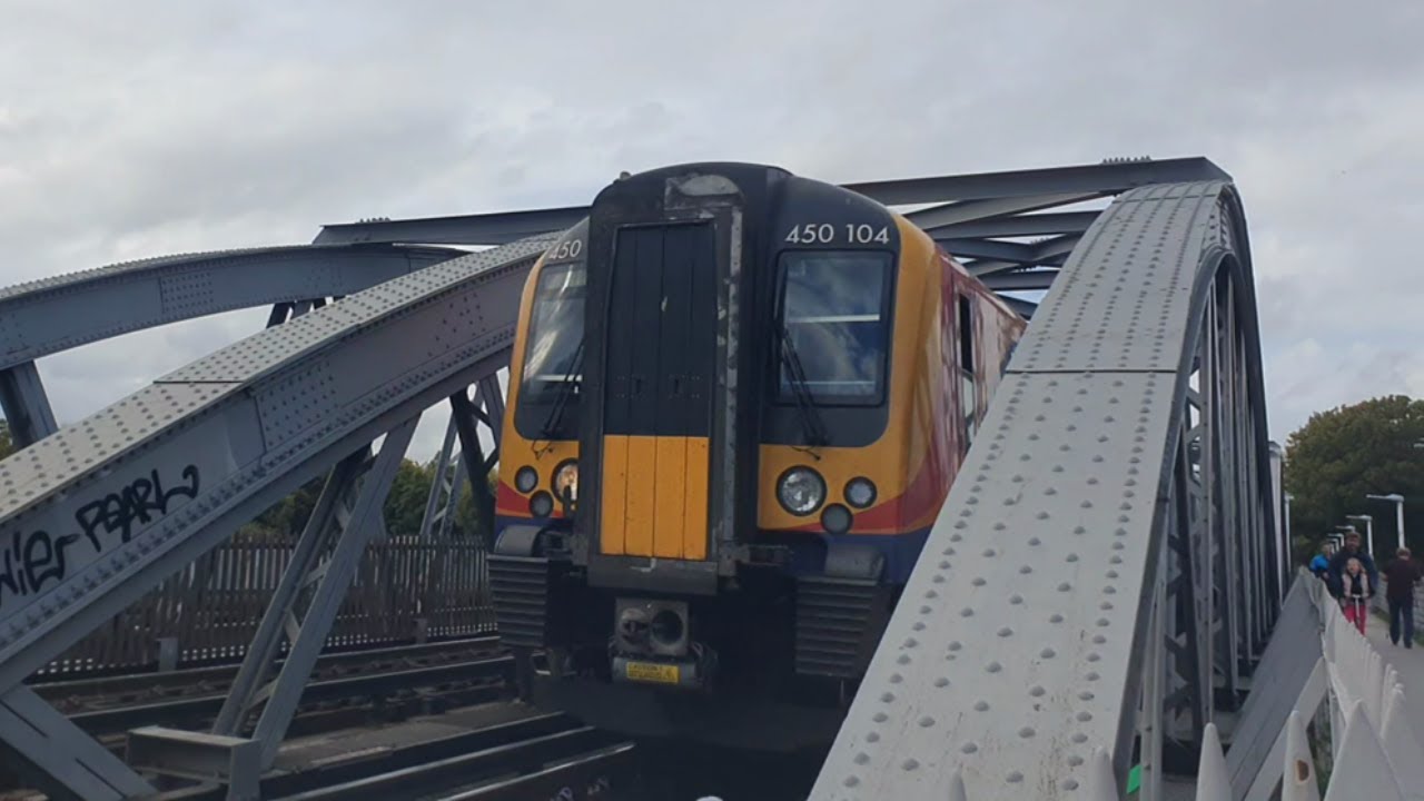 SWR 450104 & 450102 At Barnes Bridge & Outdated Posters