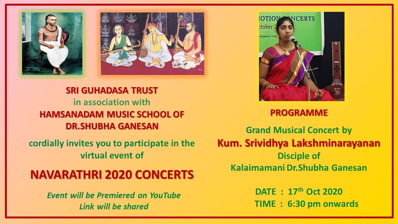 Navarathri 2020 concerts - Episode 1