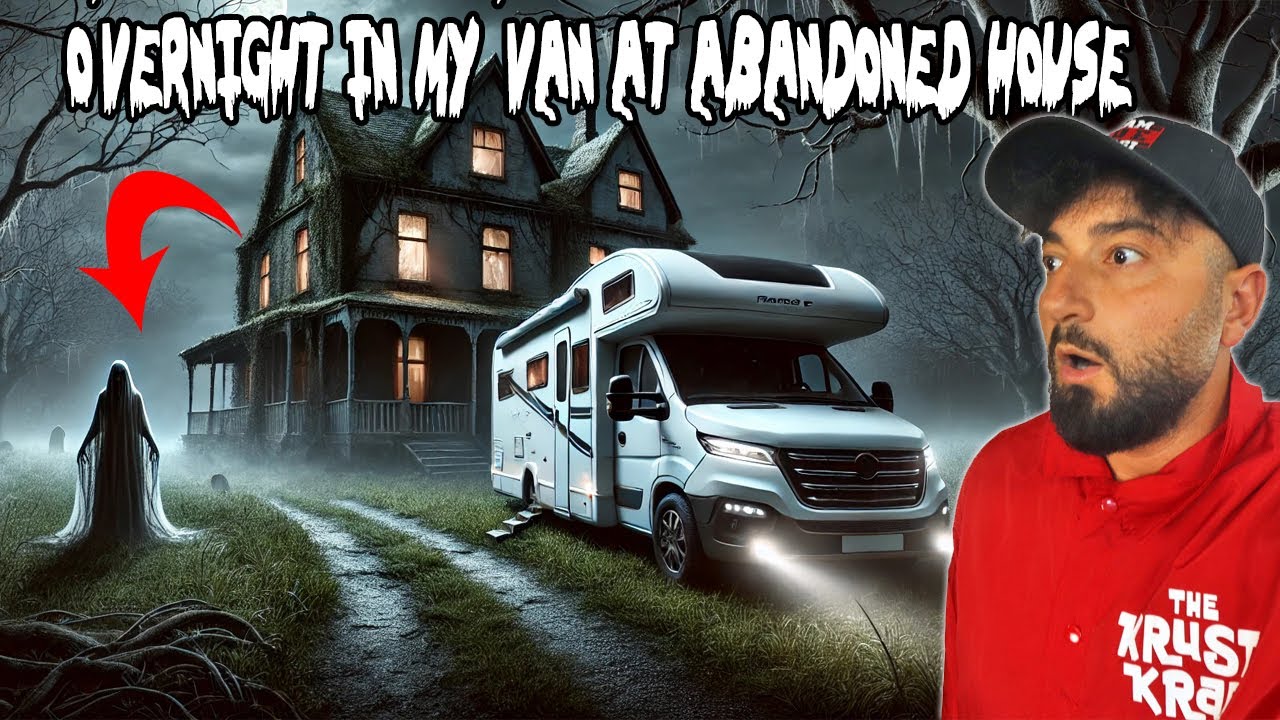 OVERNIGHT CAMPING IN MY MOTORHOME AT HAUNTED ABANDONED HOUSE (EXTENDED CUT)