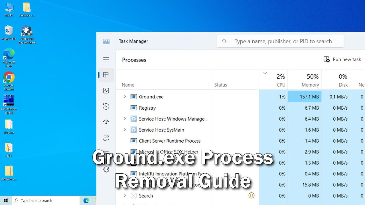 Ground.exe Process Virus Removal Guidel