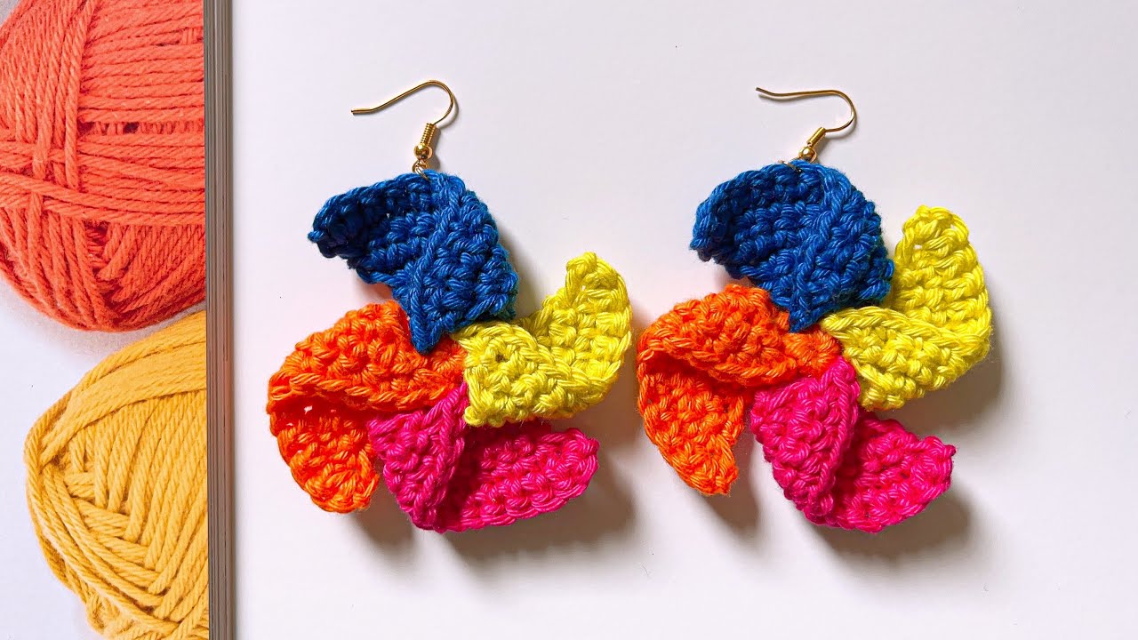 Brinco Catavento de Crochê: Acessório Perfeito para Brilhar no Carnaval (Fácil e Rápido de Fazer!)