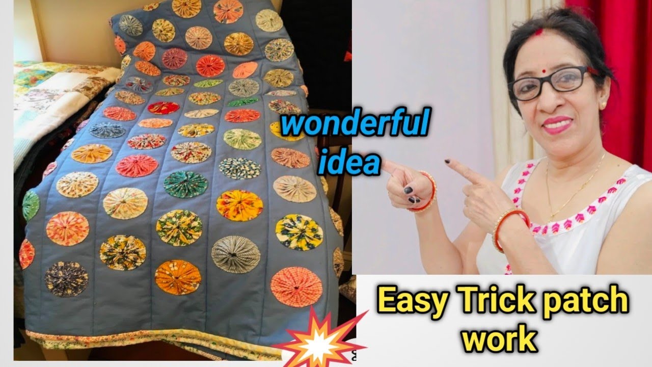 पुरानी saree/dupatta reuse idea 😱How to make table runner with useing old clothes/table mat