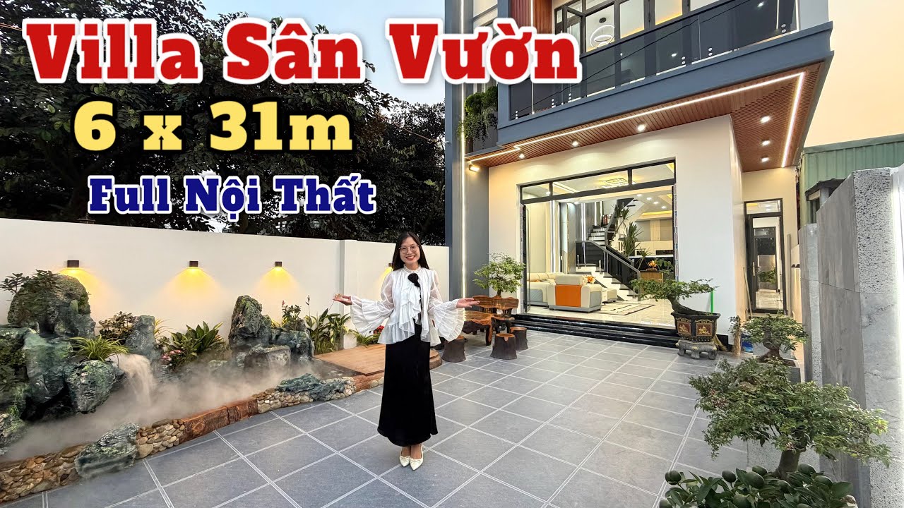 CHỦ NGỘP BÁN VILLA  SÂN VƯỜN FULL NỘI THẤT GẦN CHỢ HƯNG LONG😮Nhà mặt tiền đường thông 2 đầu