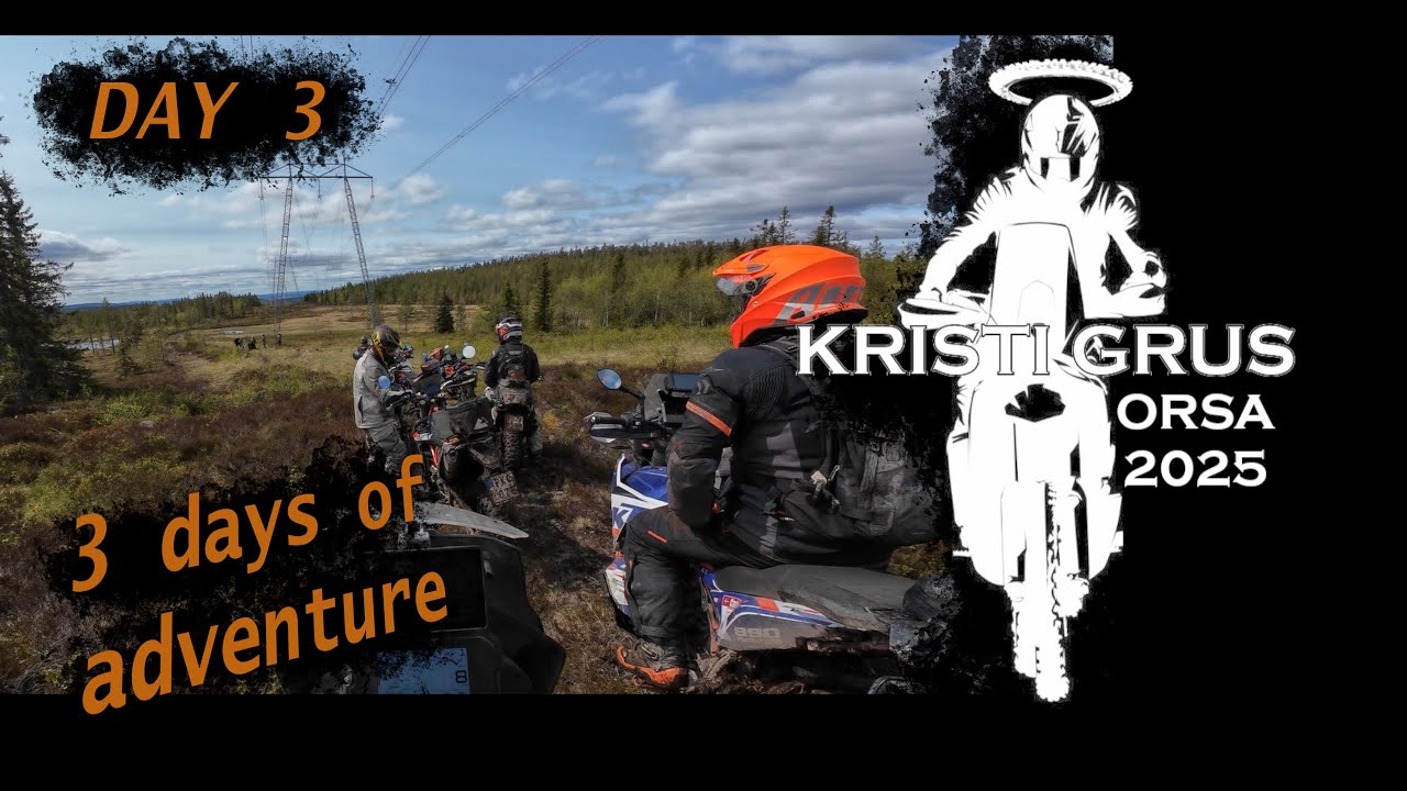 Kristi Grus 2025 Final day. Motorcycle adventure riding in Sweden.