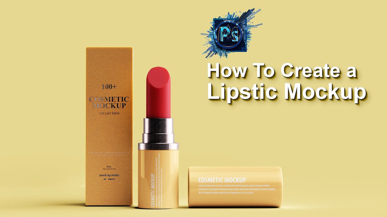 How to make Lipstick mockup | Photoshop Mockup Tutorial