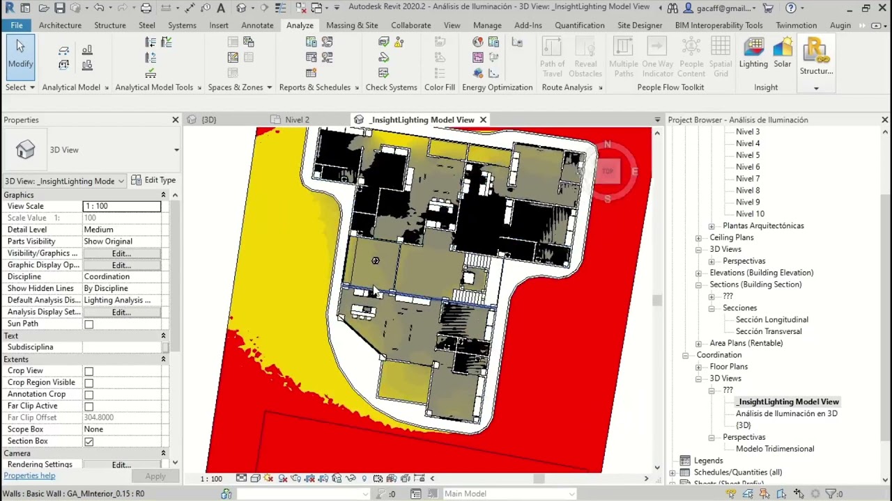 08_Análisis de Iluminación en Revit Insight