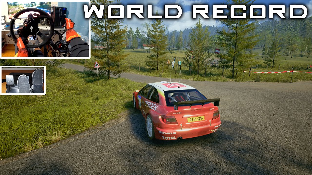 [Мировой рекорд] Xsara Kit Car (Центральноевропейское ралли) | EA Sports WRC | CSL DD + TH8A