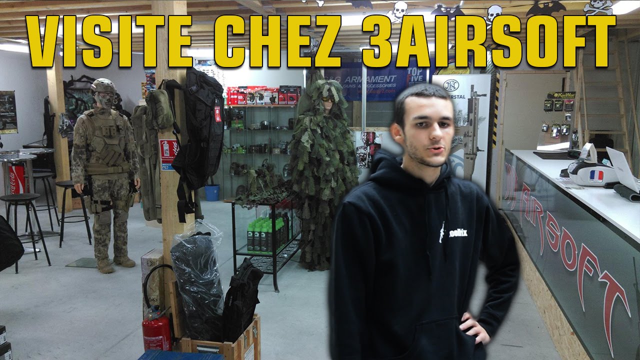Visite du magasin 3AIRSOFT + Interview