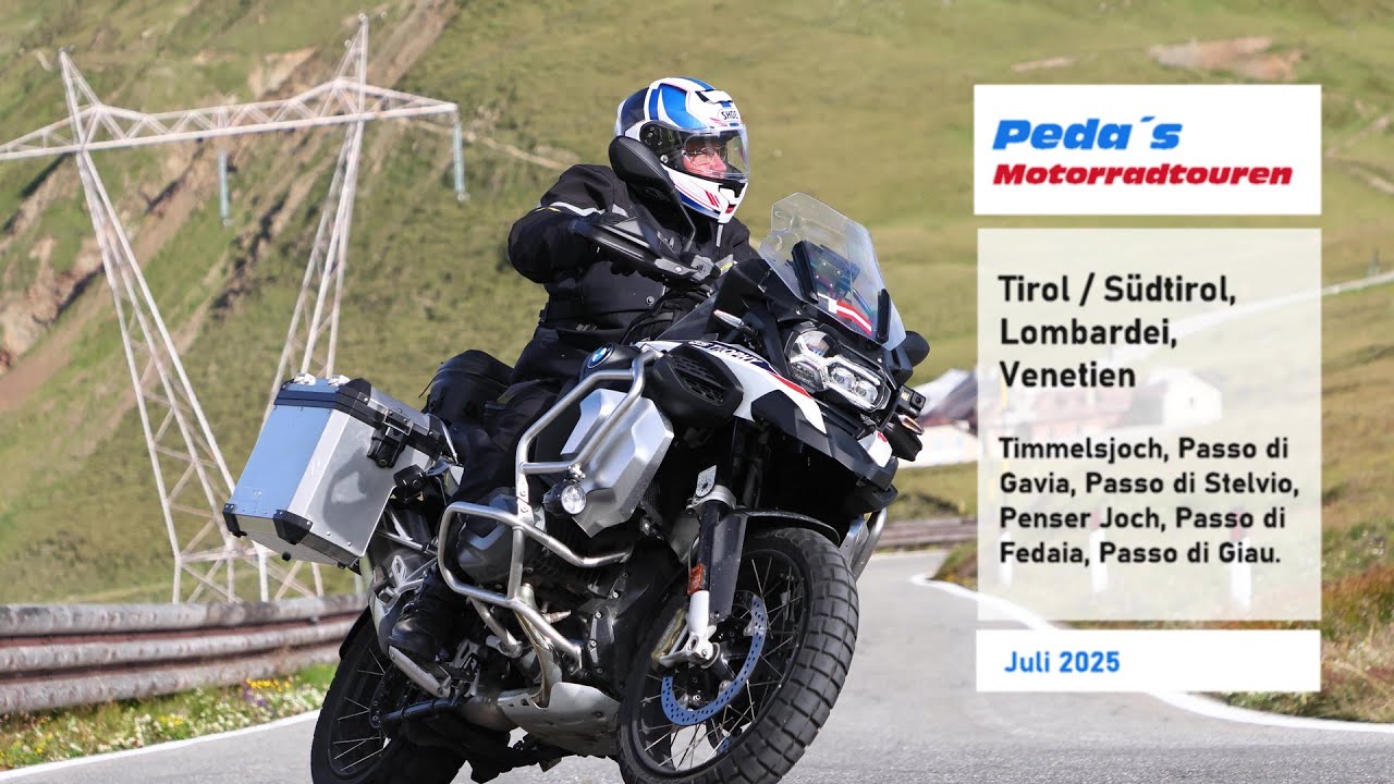 Motorradtour - Kurvenspaß in Tirol/Südtirol, Lombardei & Venetien.