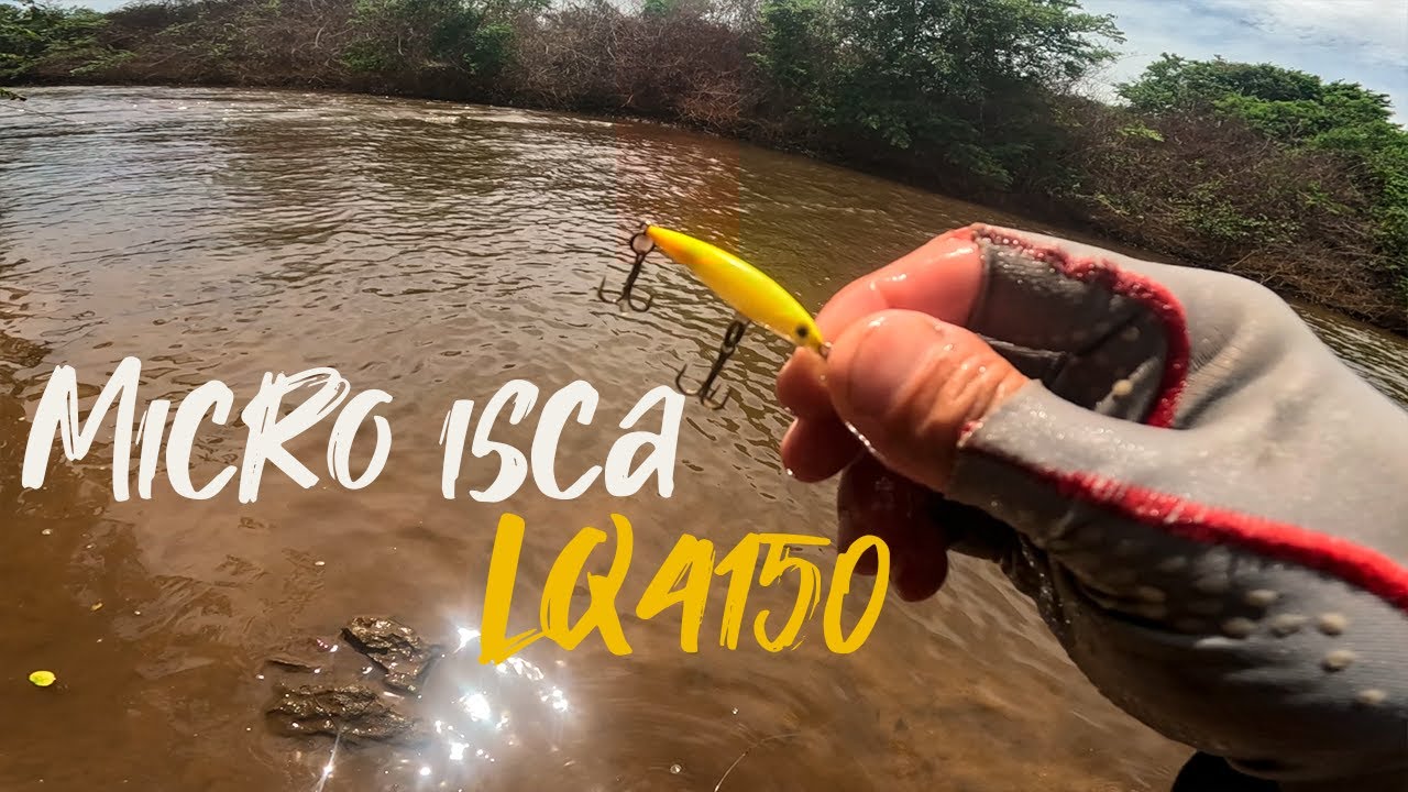 PESCARIA ULTRALIGHT de barranco com micro isca