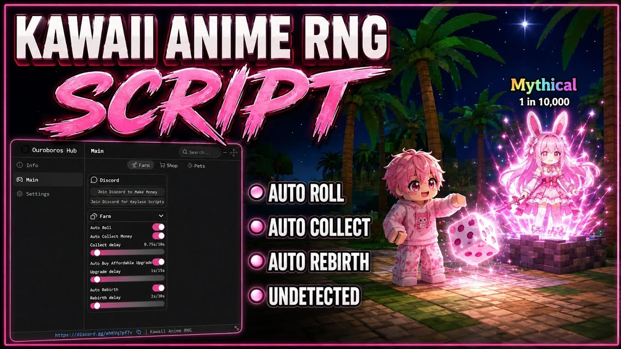 Kawaii Anime RNG Script | This Script Is BROKEN... (Auto Roll + Auto Rebirth) 2026