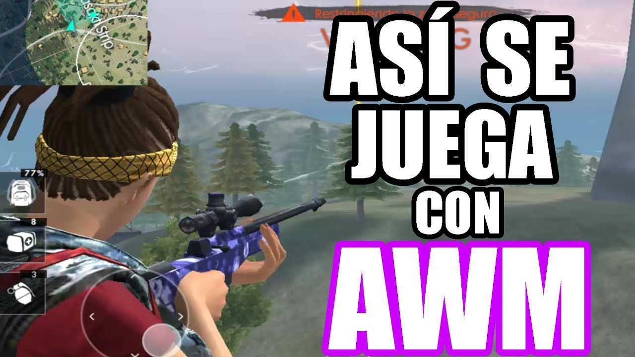 Así Se Juega Con La AWM FREE FIRE