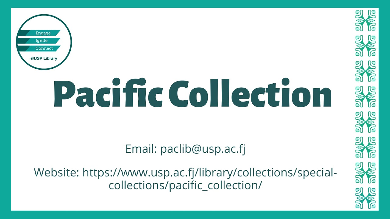 USP Library&rsquo;s Pacific Collection