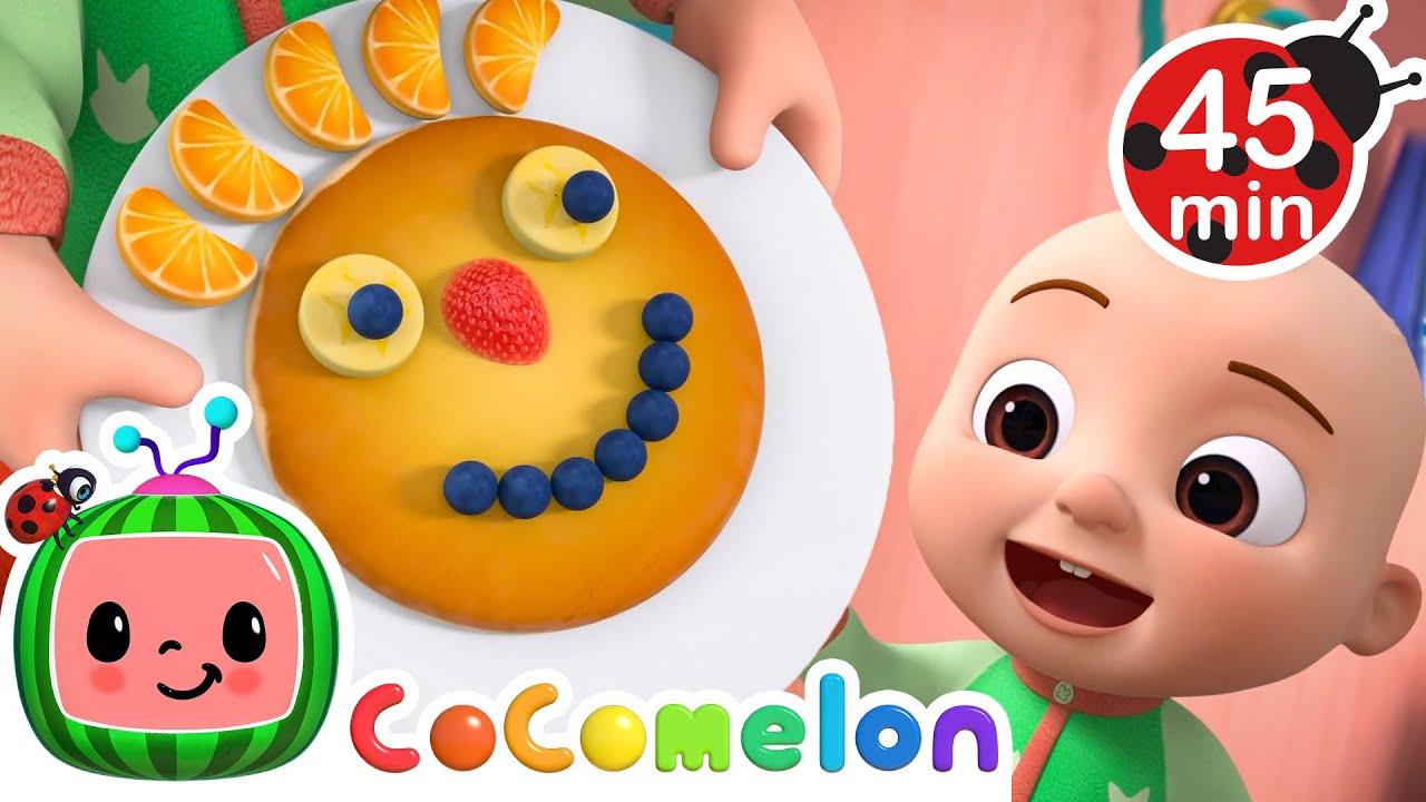 Pancake Art with Fruit? JJ & Boba Try It Out! 🎨🥞 | CoComelon Animal Time | Animals for Kids