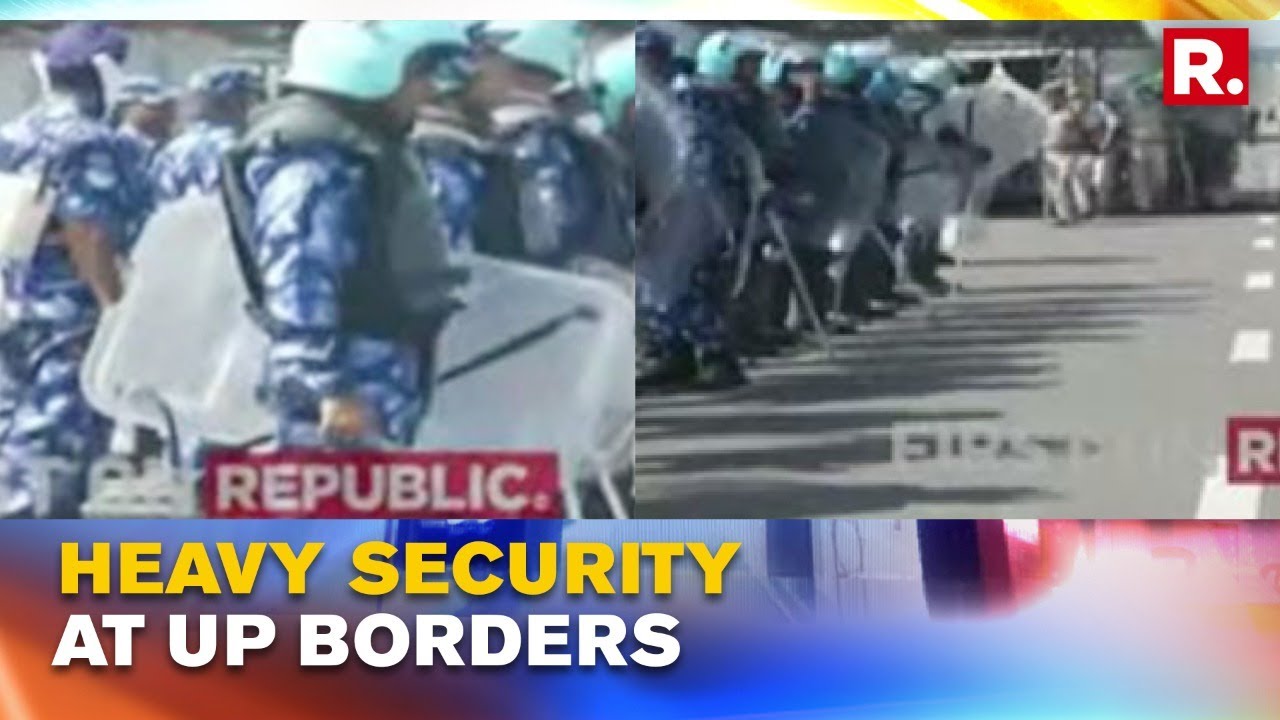Lakhimpur Violence: Heavy Security Deployed At Ghazipur Border To Stop Farmers From Entering UP