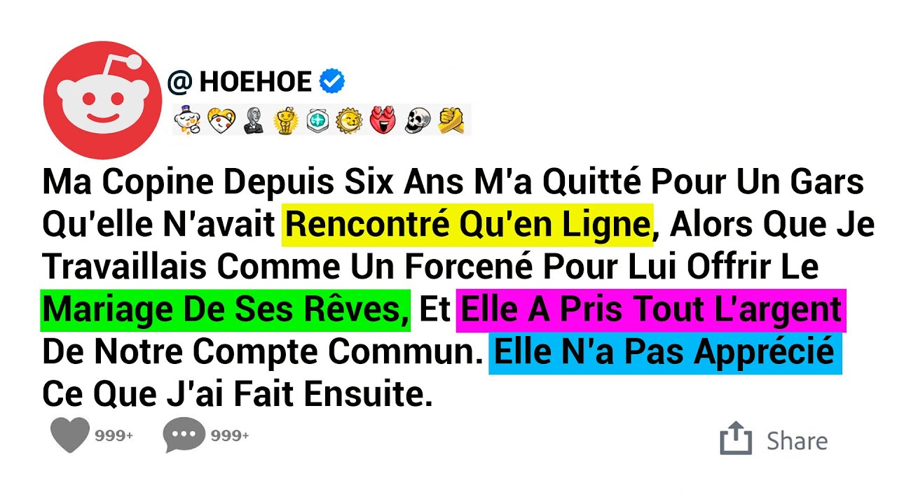 Ma Copine Depuis Six Ans M’a Quitté Pour Un Gars Qu’elle N’avait Rencontré Qu’en Ligne, Alors Que Je