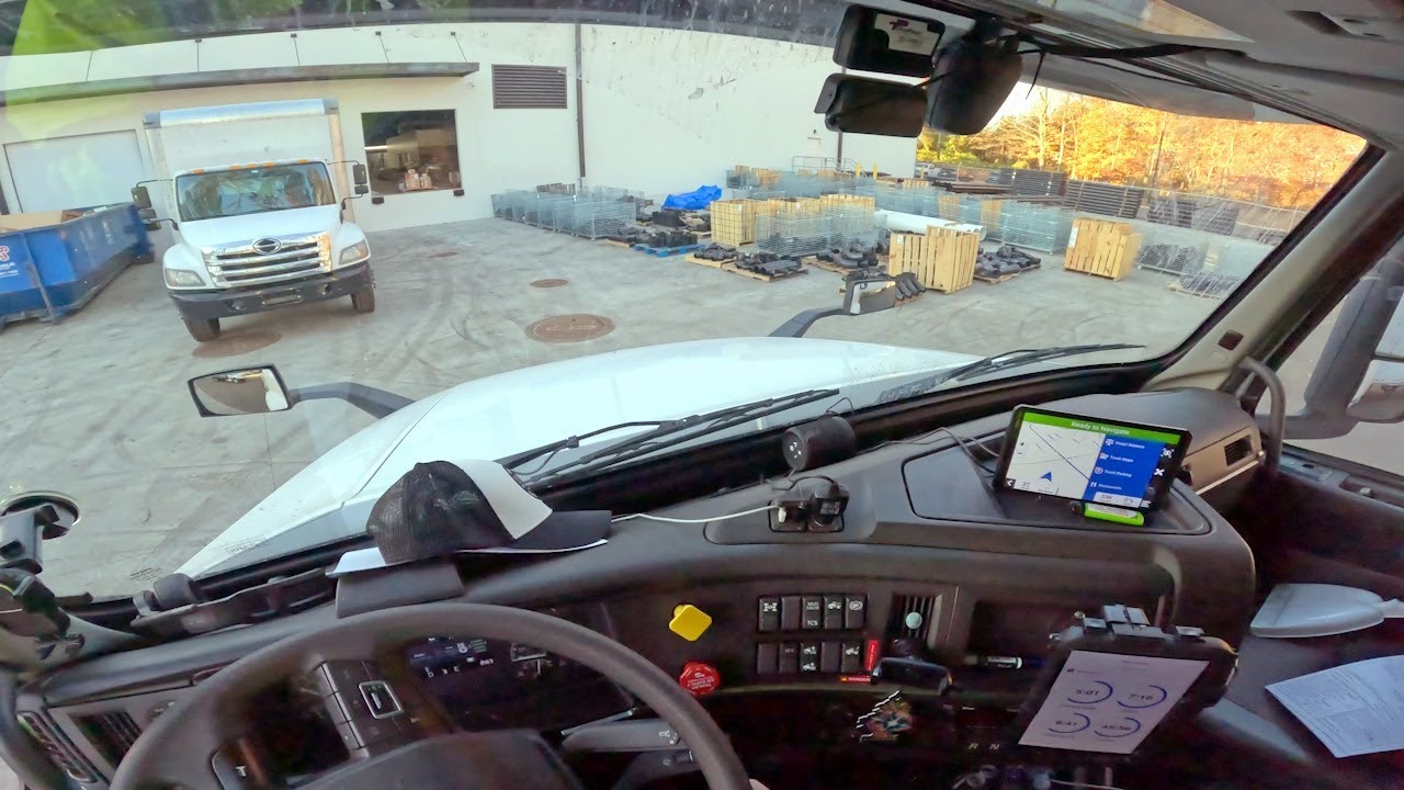 This Warehouse Under Construction Was TIGHT For A Semi Truck!