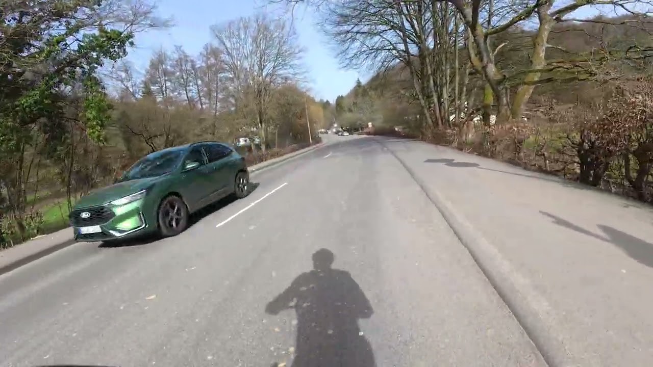 E Bike Fr&uuml;hlingstour entlang der Wupper Beinahe Unfall Solingen 