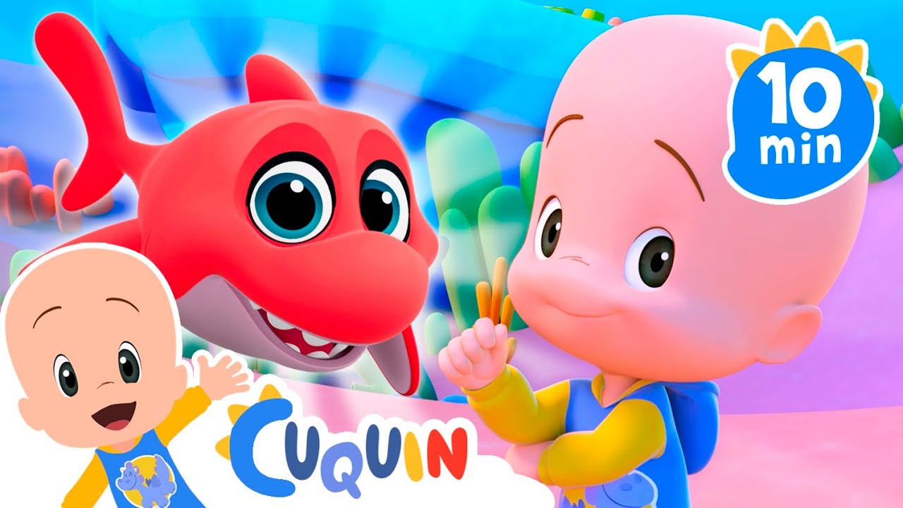 Baby Shark, Mommy Shark... Granpa Shark | Cleo & Cuquin | Kids