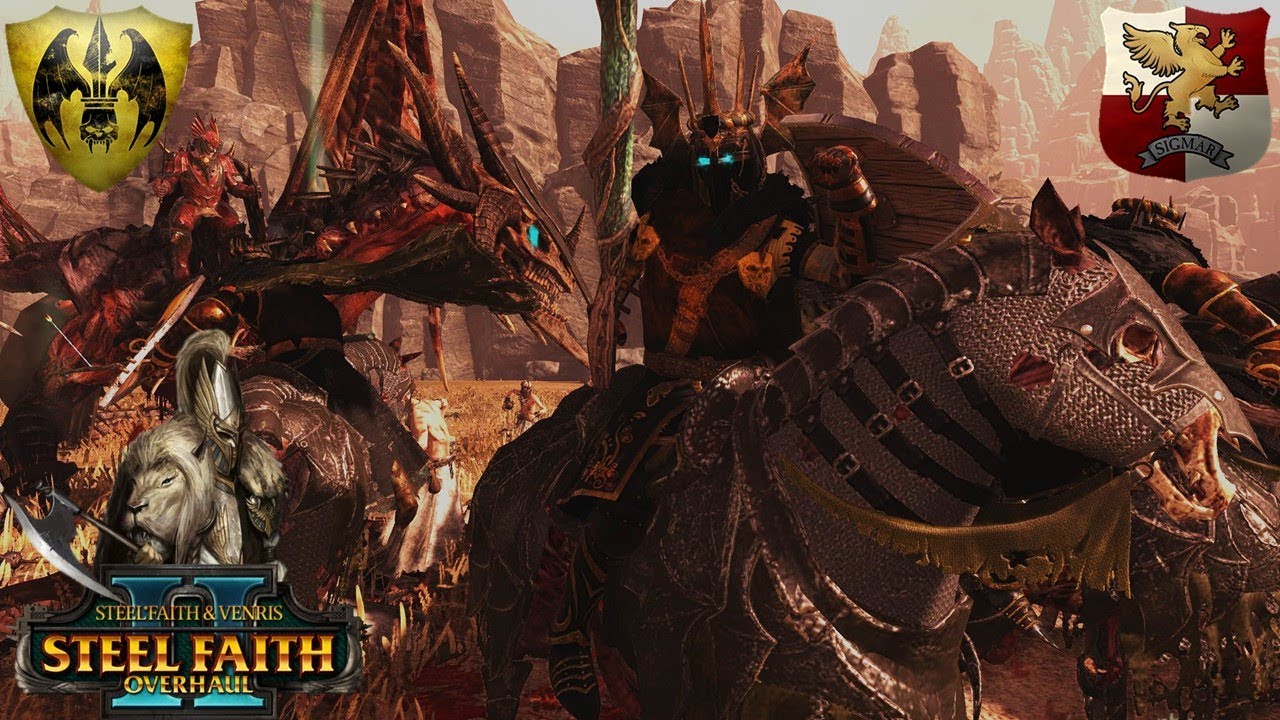 The Vampires of Mousillon - Steel Faith Overhaul 2v2 - Total War Warhammer 2 Gameplay