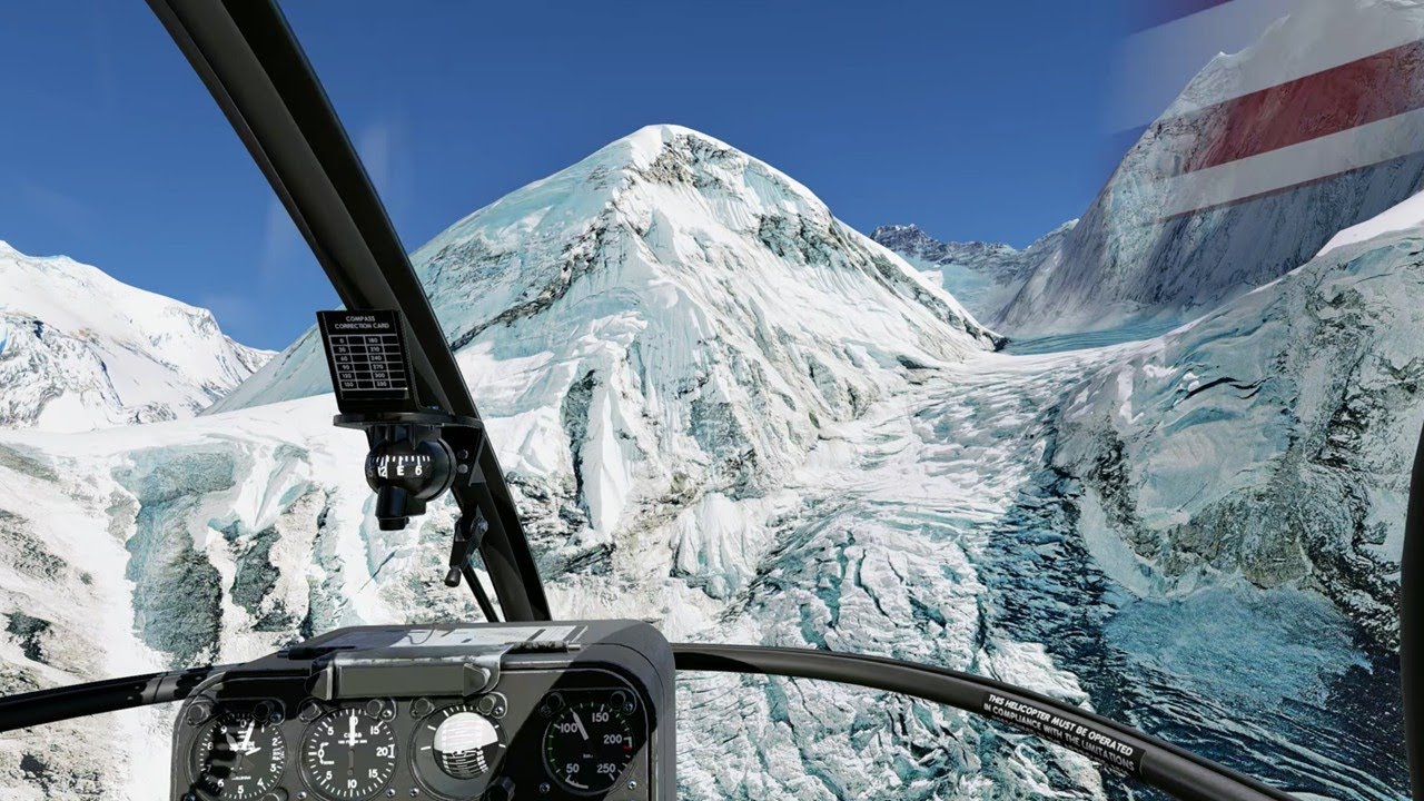 X-Plane 12 - Lukla-Everest réaliste - Ortho4XP + retouche photo satellite