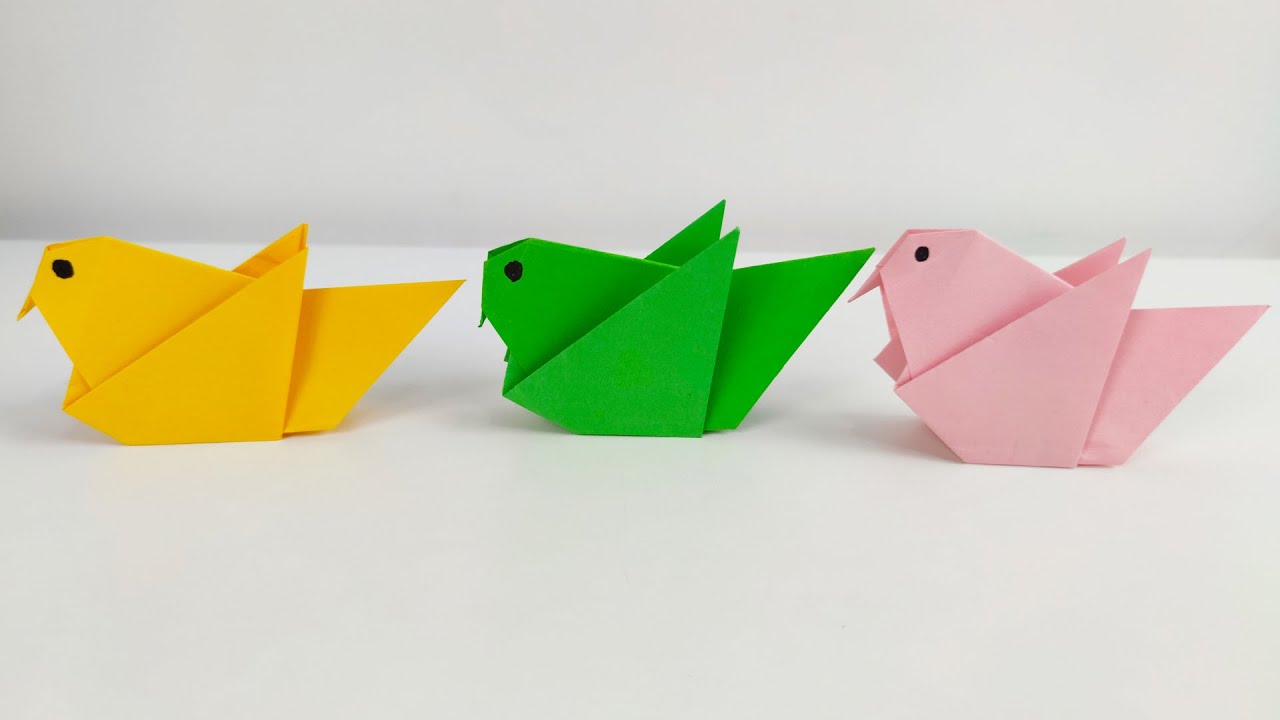 How to make Easy Origami bird Step by Step - Origami Lovers