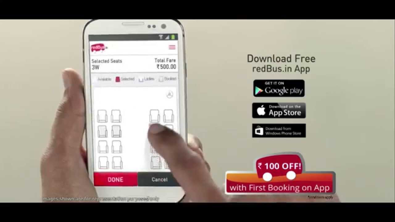 redBus.in TV Ad | Fight for Seat | April'15 | 15sec Bengali