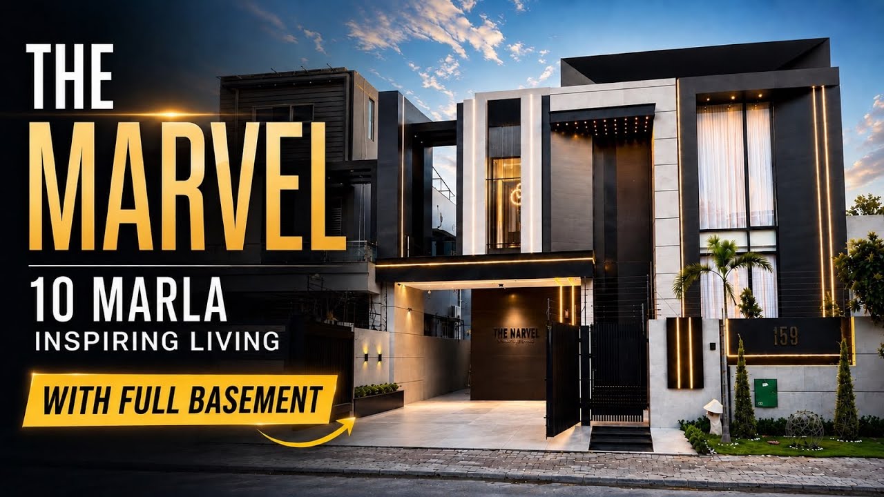 Inspiring Living 10 Marla House with Full Basement For Sale Bahria Town Lahore