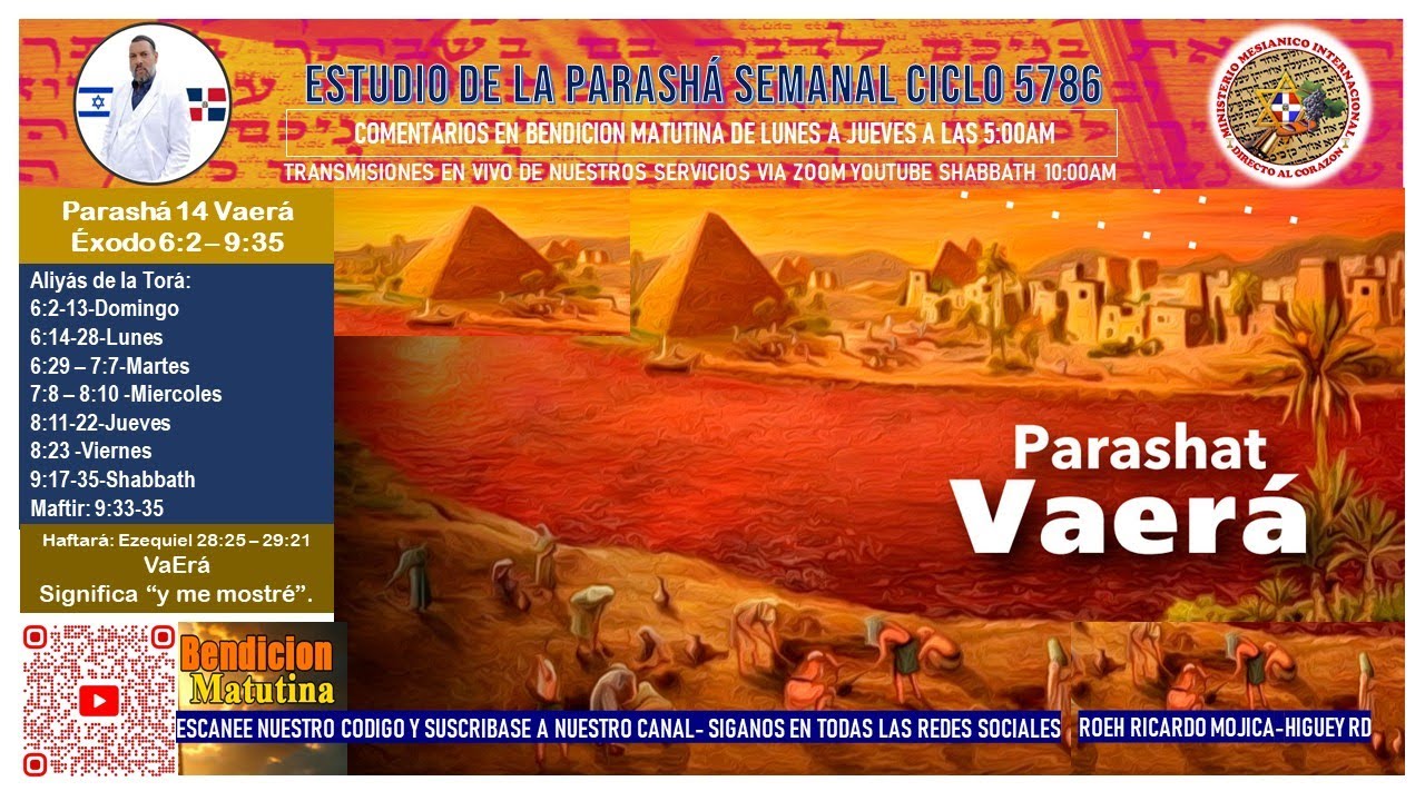 VAERA PARASHA 14 CICLO 5786 RESUMEN GENERAL