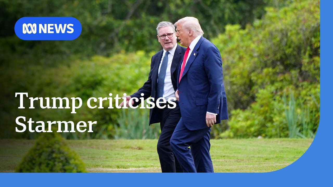 Donald Trump says Keir Starmer is 'no Winston Churchill' | ABC NEWS