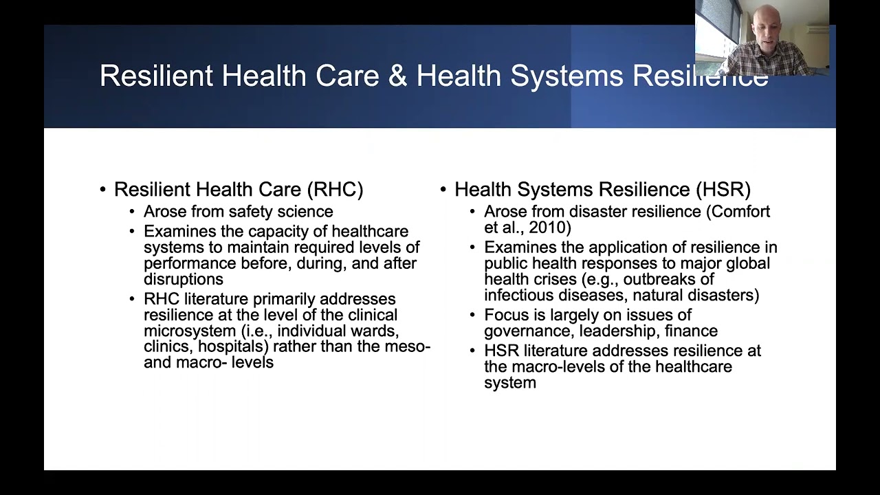 Resilient Health Care Systems Resilience | Andrew Smaggus | RHCS 2021