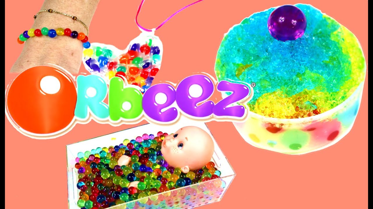 Más experimentos y juegos con el juguete  Orbeez o canicas de agua